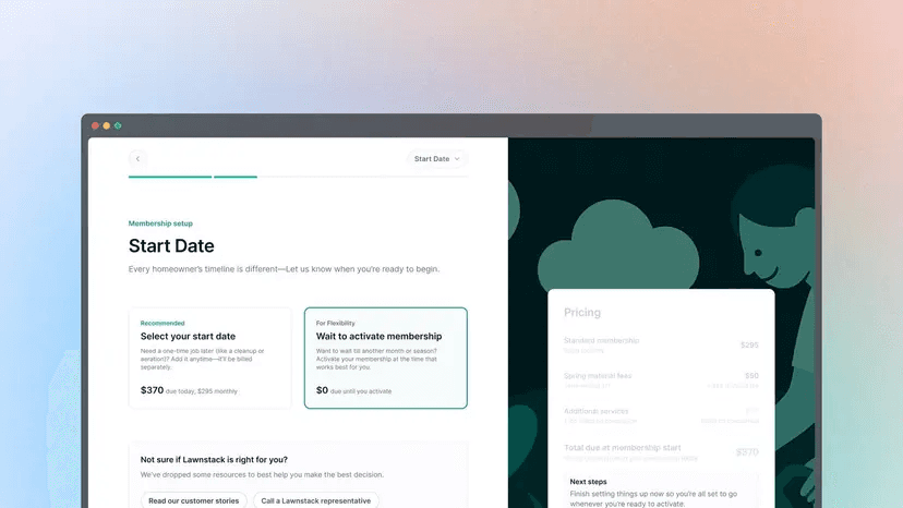 Lawnstack dashboard preview